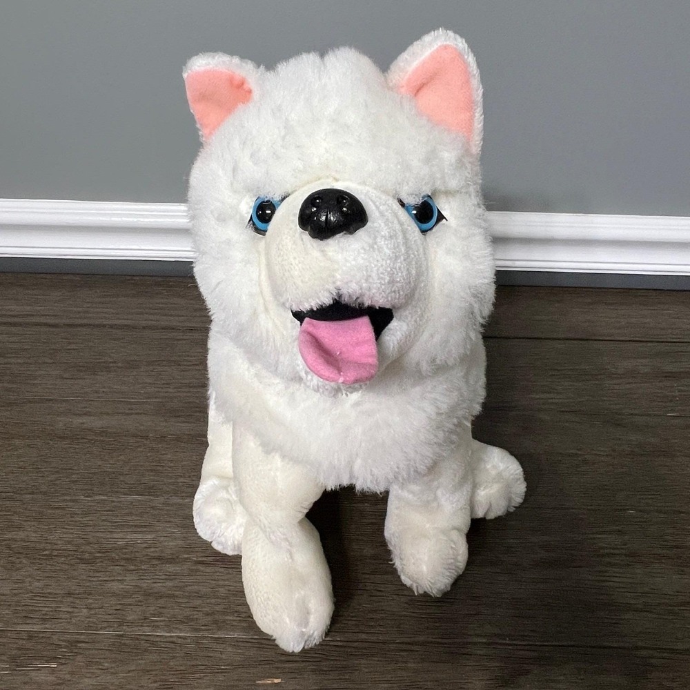 Disney Iron Will Gus Samoyed Husky Dog Plush Sitting White Stuffed Animal Rare